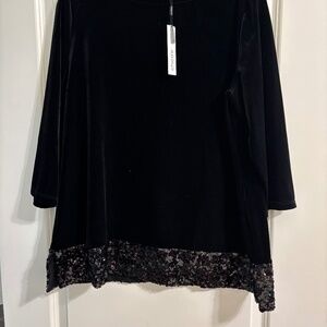 Black Velvet Top